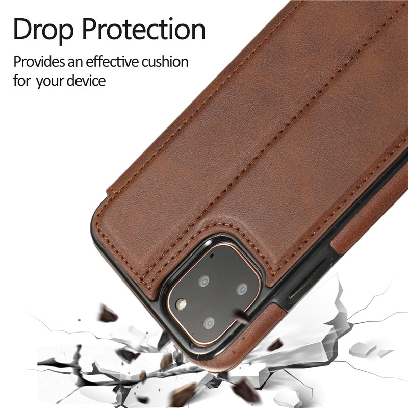 Flip Cover Leather Phone Case, designed with a premium leather finish 